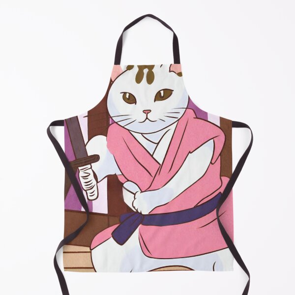 Item preview, Canine Slayer Feline Kitty Cat Kitten Samurai Series Pop Art Mercenary Cats Cartoon Drawing designed and sold by Wolvescreate.