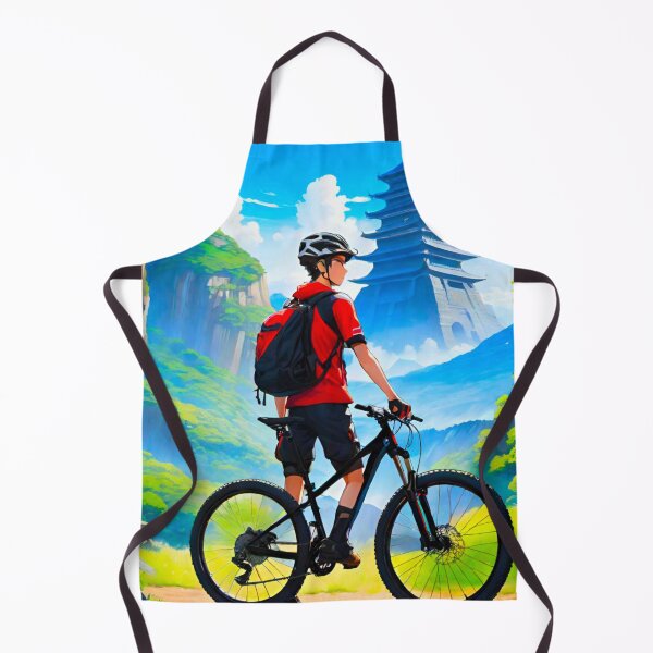 Item preview, Azure Rush: Bold Blue MTB Design designed and sold by GrizzlyCollective.