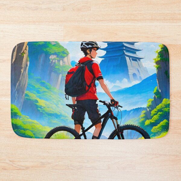 Item preview, Azure Rush: Bold Blue MTB Design designed and sold by GrizzlyCollective.