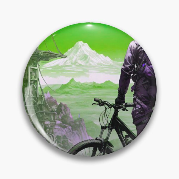 Item preview, Emerald Essence: Green and Purple MTB Designs designed and sold by GrizzlyCollective.
