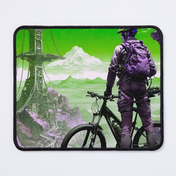 Item preview, Emerald Essence: Green and Purple MTB Designs designed and sold by GrizzlyCollective.