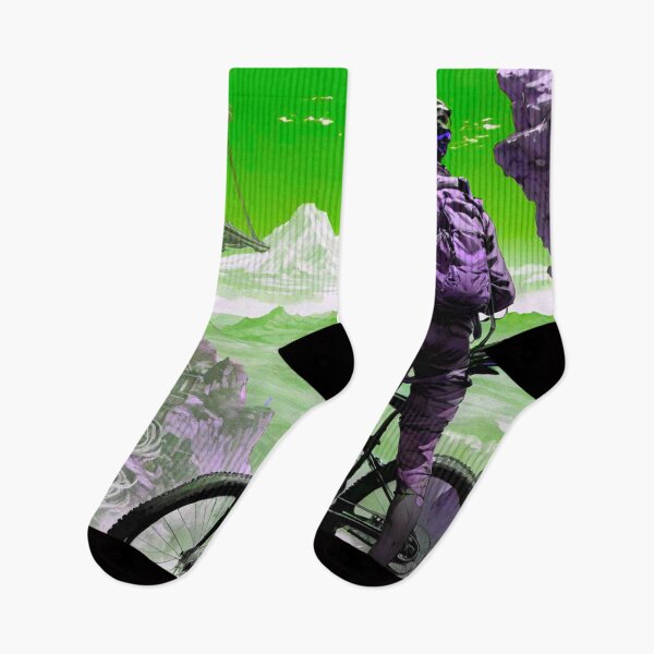 Item preview, Emerald Essence: Green and Purple MTB Designs designed and sold by GrizzlyCollective.