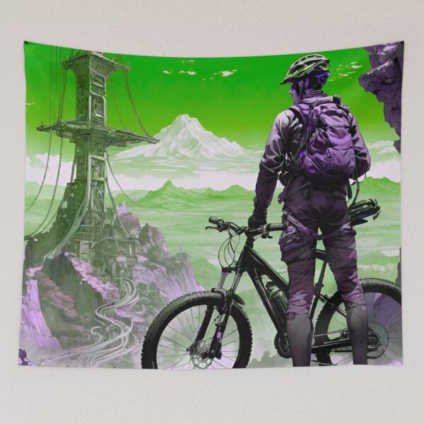 Item preview, Emerald Essence: Green and Purple MTB Designs designed and sold by GrizzlyCollective.