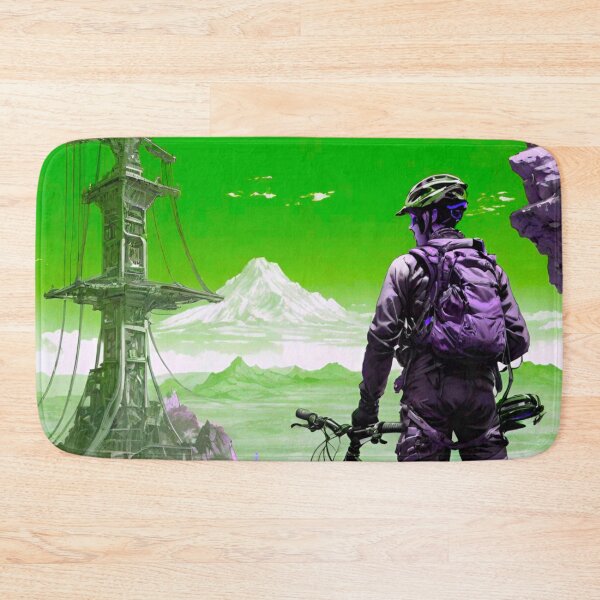 Item preview, Emerald Essence: Green and Purple MTB Designs designed and sold by GrizzlyCollective.