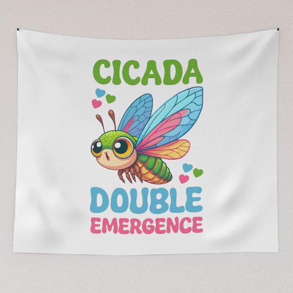 Item preview, Cicada 2024 Funny Double Emergence Brood XIII And Brood XIX Insect designed and sold by Stick-Artistry.