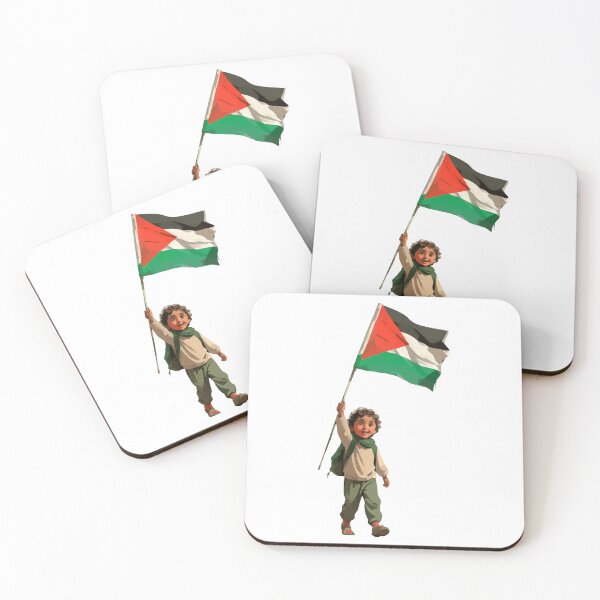 Item preview, Child Waving Palestine Flag designed and sold by i-portraits.