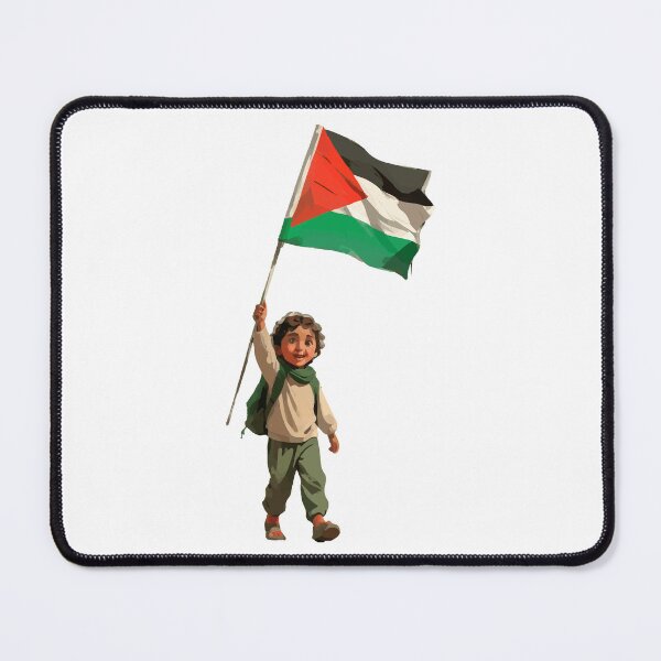 Item preview, Child Waving Palestine Flag designed and sold by i-portraits.