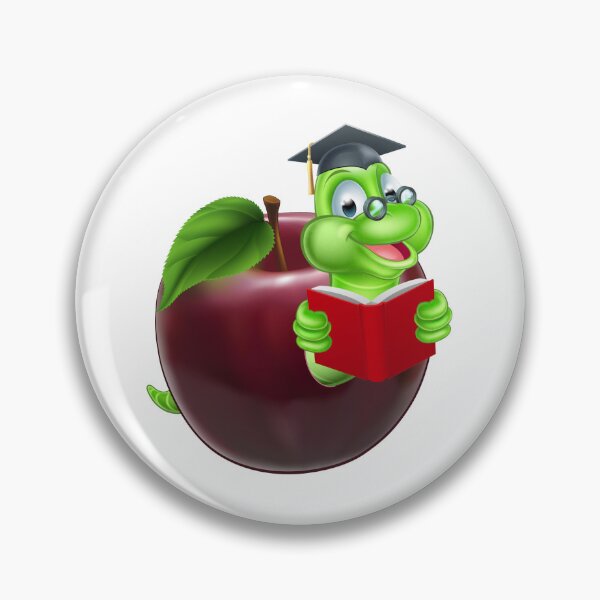 Item preview, Apple, Worm and Book 1 designed and sold by alexadybanu.