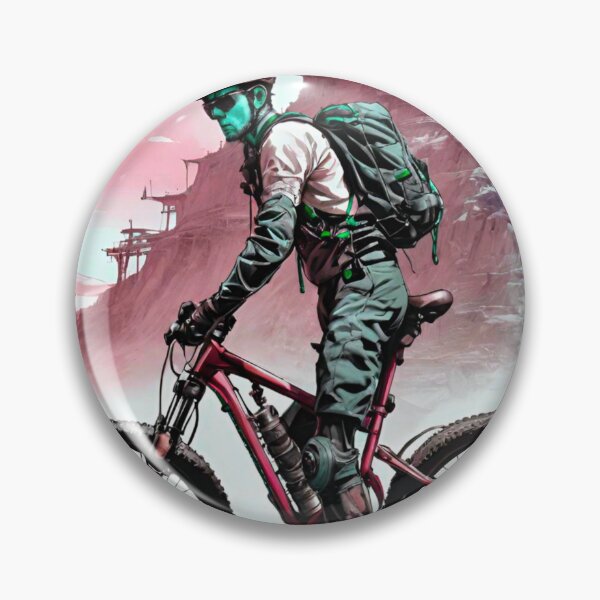 Item preview, Crimson Cruiser: Red Design MTB Adventure designed and sold by GrizzlyCollective.