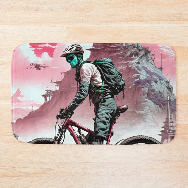 Item preview, Crimson Cruiser: Red Design MTB Adventure designed and sold by GrizzlyCollective.