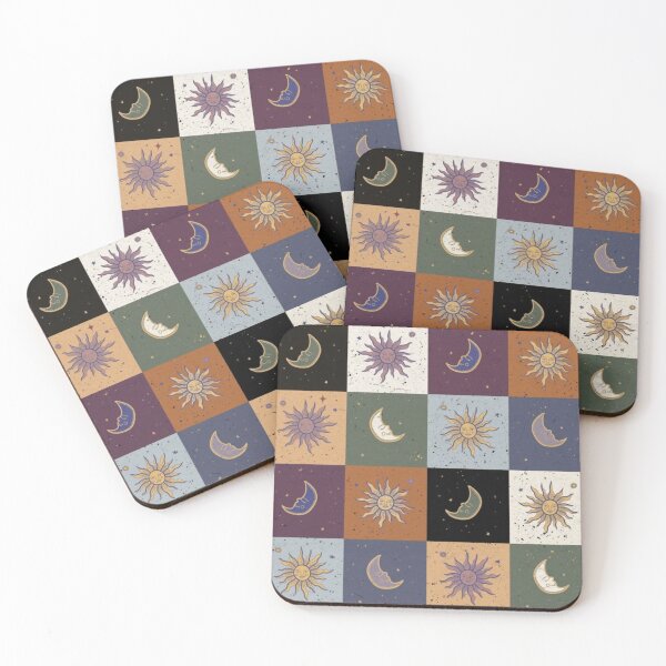 Item preview, Celestial patchwork sun and moon 90's designed and sold by BrontesWhimsyStore.