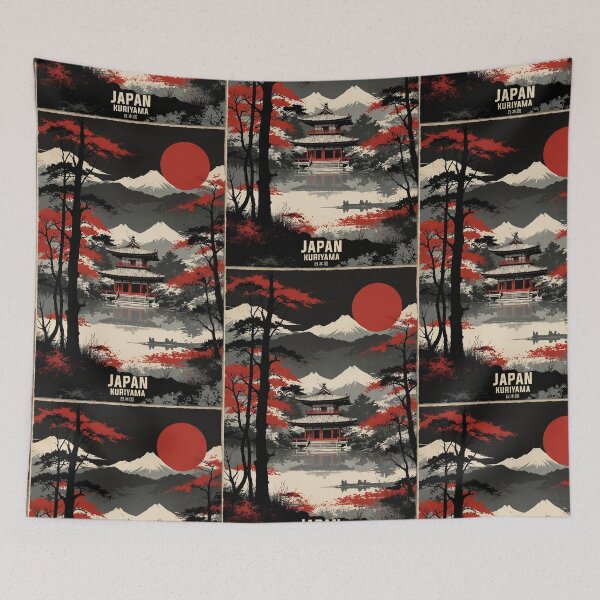 Item preview, Kuriyama Japan Vintage Travel Tourism  designed and sold by TravelersGems.