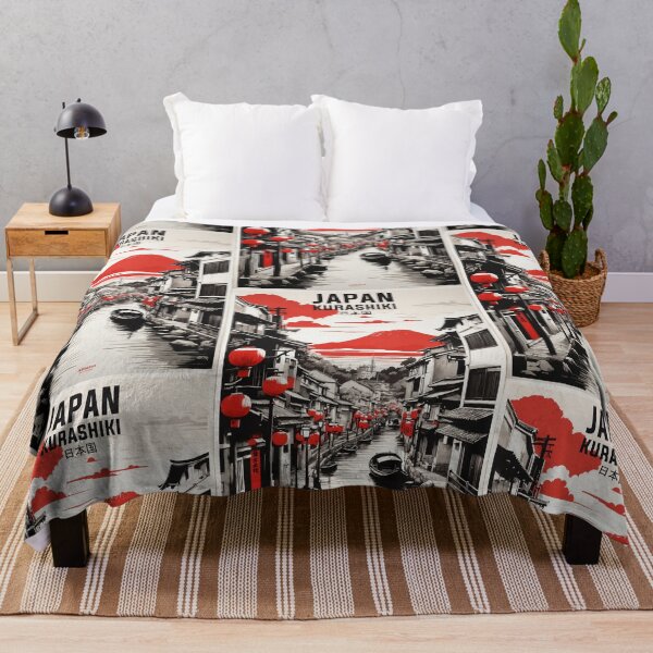 Item preview, Kurashiki Japan Vintage Travel Tourism designed and sold by TravelersGems.