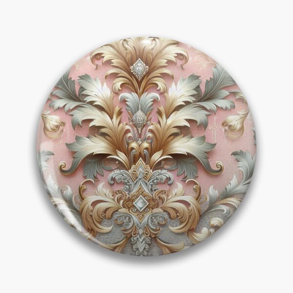 Item preview, Ice Pink, Silver & Gold Damask designed and sold by DesignsByPrnces.