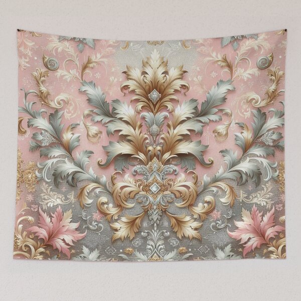 Item preview, Ice Pink, Silver & Gold Damask designed and sold by DesignsByPrnces.