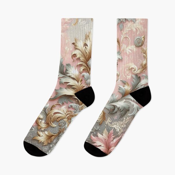 Item preview, Ice Pink, Silver & Gold Damask designed and sold by DesignsByPrnces.