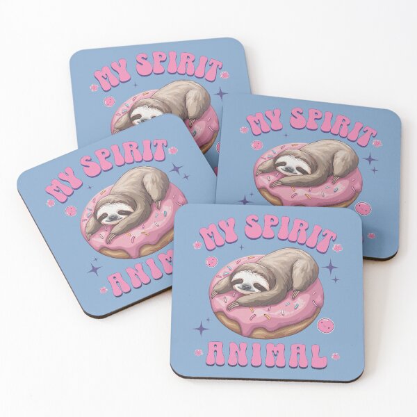 Item preview, My Spirit Animal Sleeping Sloth Pink Doughnut Slothspiration designed and sold by RR-Arts.