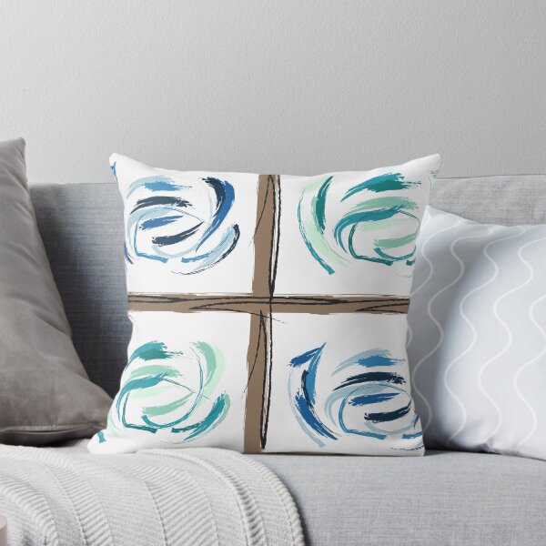 Item preview, BRUSH STROKES SPIRALS - BLUE & GREEN designed and sold by TCBerry82.