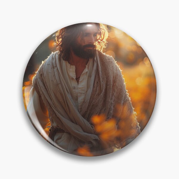 Item preview, "Golden Hour Serenity: A Spiritual Figure Amidst Autumn Blooms" designed and sold by Bohospiritart.