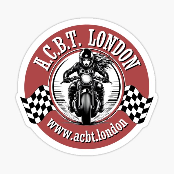 Biker Girl Sticker