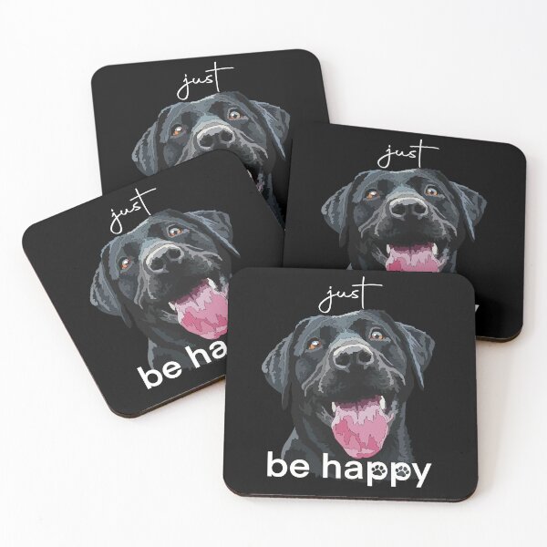 Item preview, Just Be Happy Black Labrador designed and sold by Just-Arts-4U.