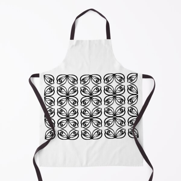 Item preview, Butterfly flower in black hand drawn block patter repeat pattern  designed and sold by pipikijung.