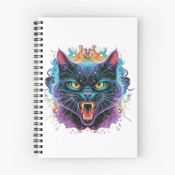 Item preview, Adorable cat in neon colors designed and sold by MagelliShop.