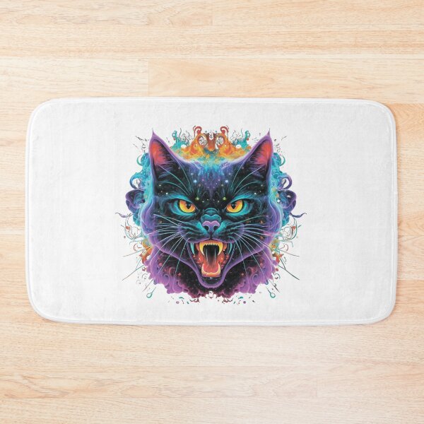 Item preview, Adorable cat in neon colors designed and sold by MagelliShop.