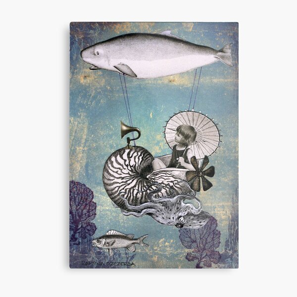 Emma the Nautilus-naut Metal Print