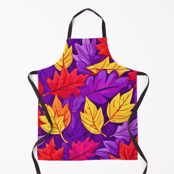 Item preview, Vivid Cartoon Leaves: Purple, Yellow, Red designed and sold by Health And Fitness Posts e-Store.