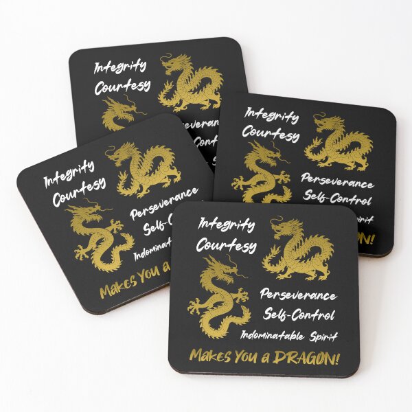 Item preview, Five tenets of Taekwondo Dragons designed and sold by Aura Artistic.