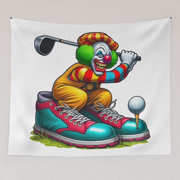 Item preview, Clown is playing golf - Crazy Golf designed and sold by Shtex.