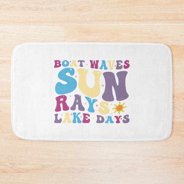 Item preview, Boat Waves Sun Rays Lake Days, Summer, Retro Summer, Hello Summer, Beach designed and sold by VerdePlantTees.