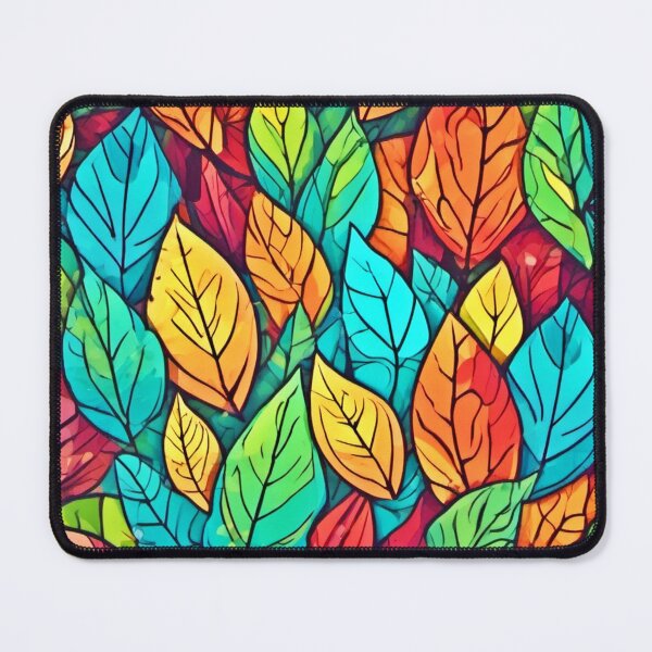 Item preview, Vibrant Cartoon Leaves Art designed and sold by Health And Fitness Posts e-Store.
