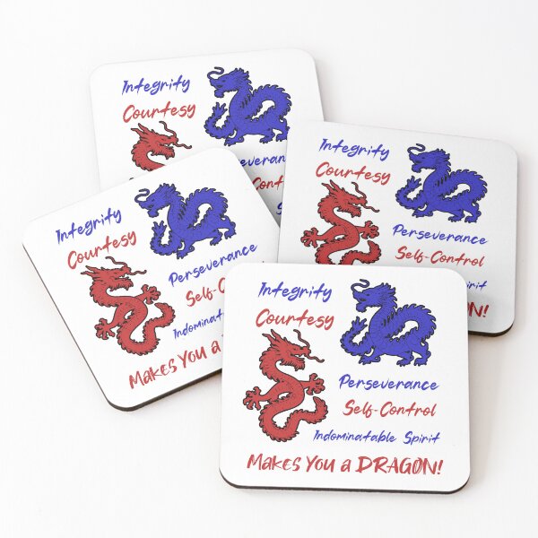Item preview, Five tenets of Taekwondo Dragons designed and sold by Aura Artistic.