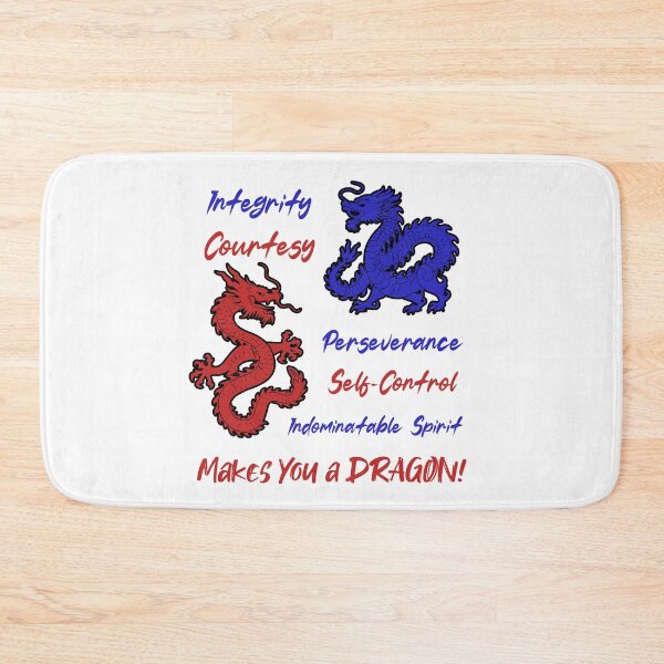 Item preview, Five tenets of Taekwondo Dragons designed and sold by Aura Artistic.