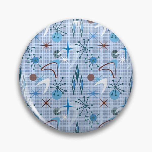 Item preview, Baby Blue Retro 60's Geometric  designed and sold by Sharon Schwalbe.