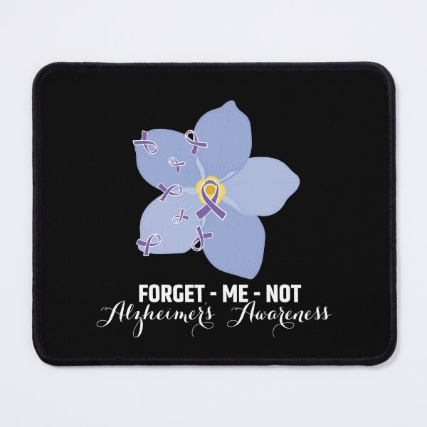 Item preview, Forget Me Not Alzheimers Awareness, Ribbon, Purple Day, Alzheimer's Association, Dementia Care, Senior Care designed and sold by VerdePlantTees.