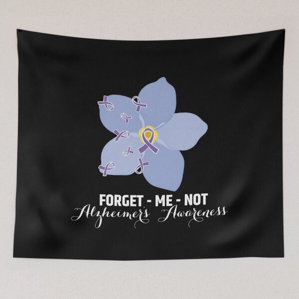 Item preview, Forget Me Not Alzheimers Awareness, Ribbon, Purple Day, Alzheimer's Association, Dementia Care, Senior Care designed and sold by VerdePlantTees.