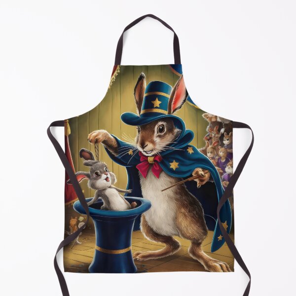 Item preview, A magical meeting between a hare and a rabbit. designed and sold by MyHappyArtShop.