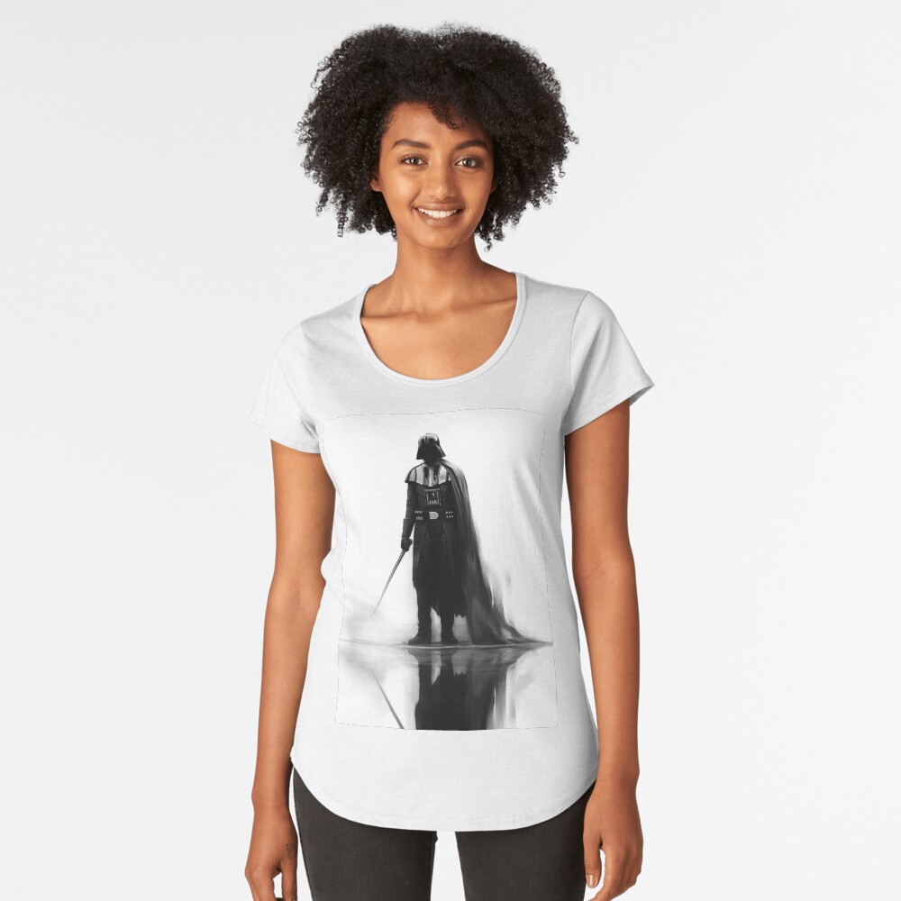 Vista previa del artículo con la obra «Camiseta premium de cuello ancho», diseñado y vendido por NoobsDesign.