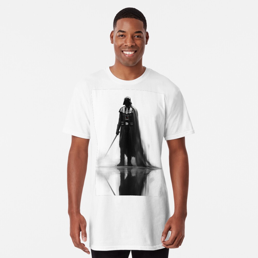 Vista previa del artículo con la obra «Camiseta larga», diseñado y vendido por NoobsDesign.