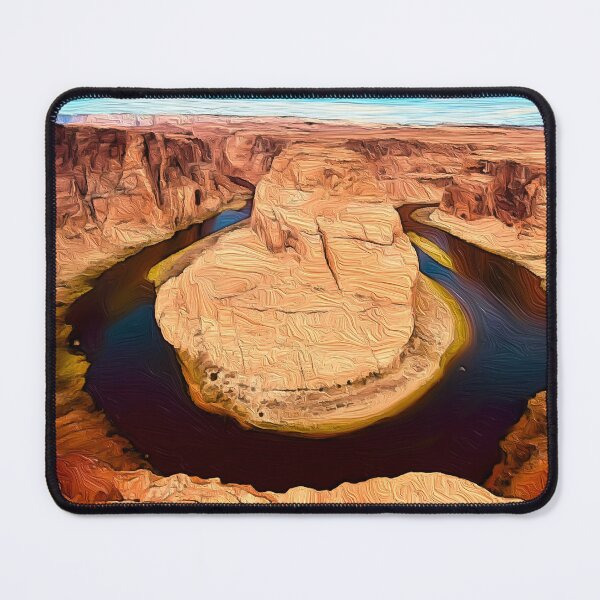 Item preview, Horseshoe Bend with river flowing through canyon designed and sold by JolietteJames.