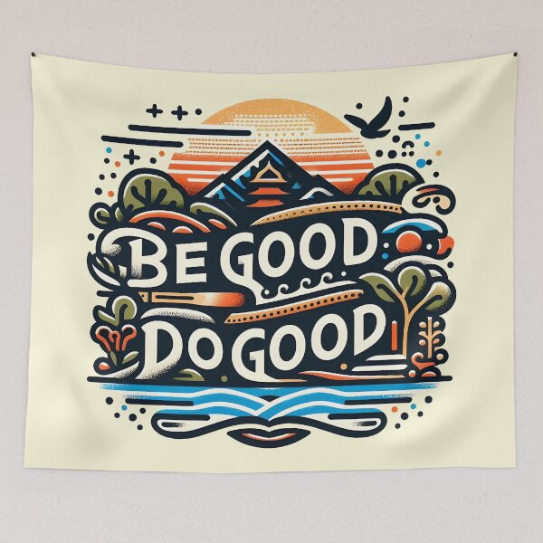 Item preview, be good do good, typography designed and sold by maxmaj.