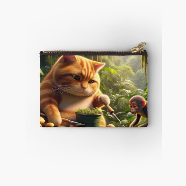 Item preview, Orange Cat Plants Brazilian Mushroom designed and sold by Catsmoment.
