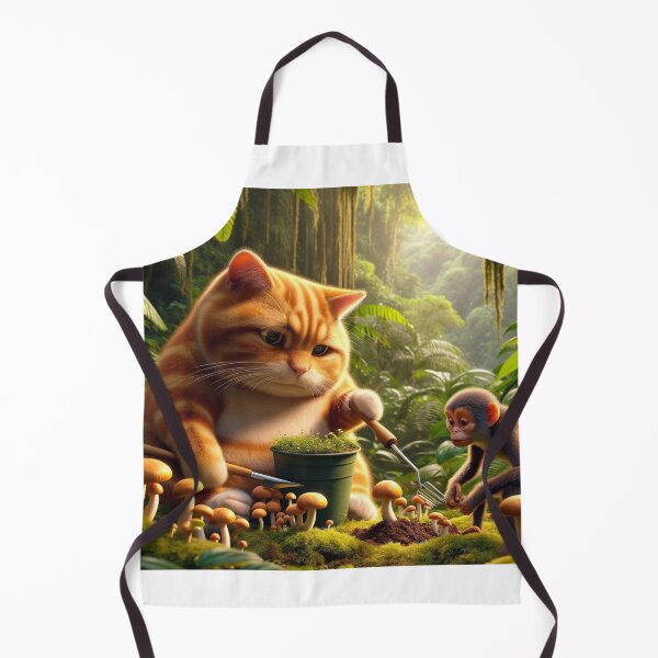 Item preview, Orange Cat Plants Brazilian Mushroom designed and sold by Catsmoment.