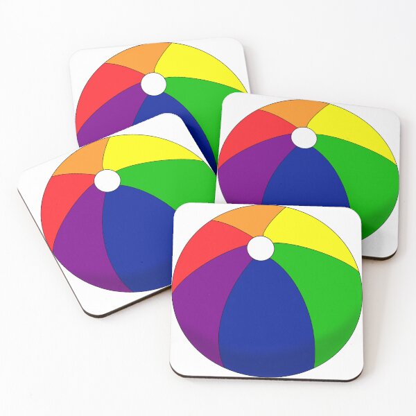 Item preview, Beach Ball Bright Rainbow designed and sold by Whylimecreates.