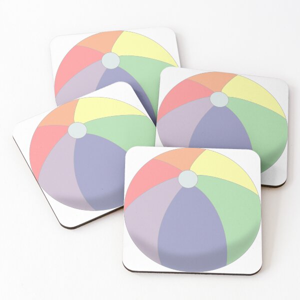 Item preview, Beach Ball Pastel Rainbow designed and sold by Whylimecreates.