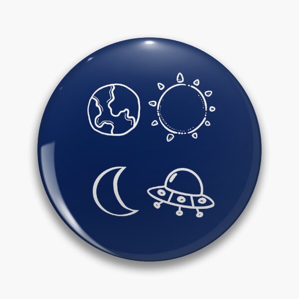 Item preview, 23.5 Sun Earth Luna Aylin Stickers - White  | Tilt - The world is tilted 23.5 degree 23point5 MilkLove OngsaSun Alien AylinLuna ViewJune Thai GL designed and sold by PawaPotto.