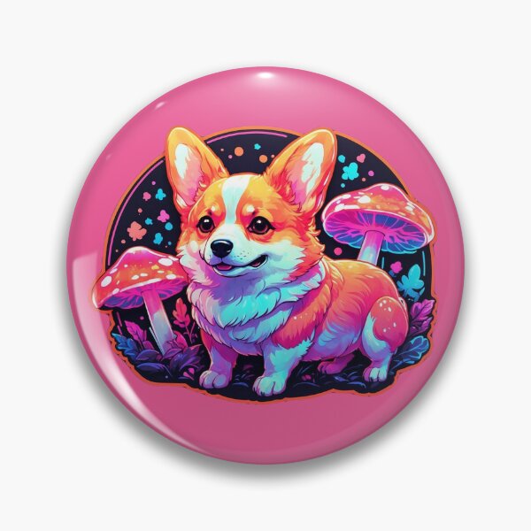 Item preview, Cute Mystical Mushroom Corgi designed and sold by LevCreates.